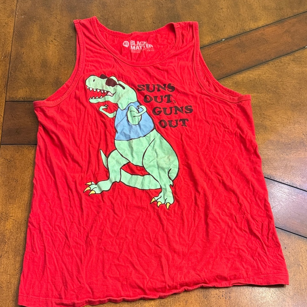 Black Matter Bold Red Graphic Tank